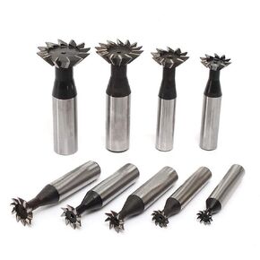 1PCS HSS Dovetail Cutter, Dovetail Cutter HSS Double-Edged Dovetail Cutter Metalworking End Mill (60° 25mm)