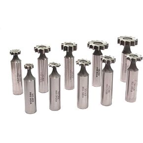 Machine Tools HSS Woodruff Keys T Slot Cutter Tool 1/2" Inch Straight Shank