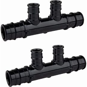 (عبوة من قطعتين) EFIELD Pex Manifold 6 منافذ مفتوحة Pex-A توسيع بولي PPSU Manifold 3/4 صندوق، منفذ 1/2 بوصة (6 منافذ)، ASTM F1960 in Kuwait
