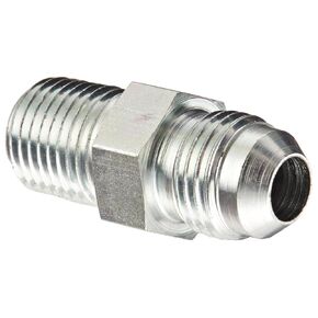 Eaton Weatherhead C5205X6 Carbon Steel SAE 37-Degree (JIC) Flare-Twin Fitting, Adapter, 1/4" NPT Male x 3/8" JIC Male