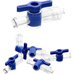 QWORK 2-Way Stopcocks with Luer Connection, Medical Injection Stopcock, Sterile, 20 Pack
