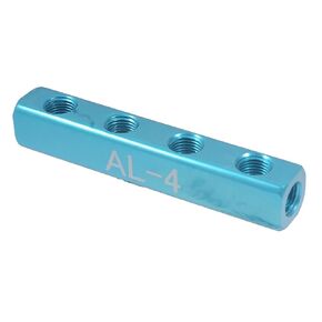 HHIP 8401-0312 6-Port Straight Manifold Only, 1/4" Inlet/Outlet