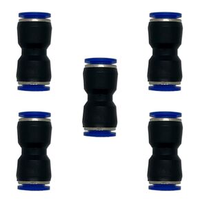 zjxed 1/4" OD x 3/8" OD Pneumatic quick Connector Push to Connect fittings Straight reducer Union/Coupler (Pack of 10)