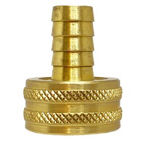 Anderson Metals-07046-1012 Brass Garden Hose Swivel Fitting, Connector, 5/8" Barb x 3/4" Female Hose
