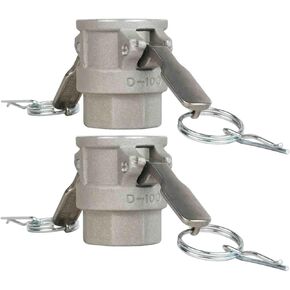 2Pack Part D Camlock Fitting 1'' Cam Lock Female Coupler x Female NPT Thread Cam Groove Fitting Coupling (DN25-D100)