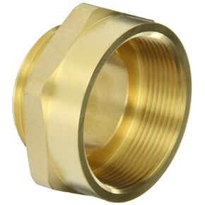 Dixon Valve FM2015F Brass Fire Equipment, Hex Nipple, 2" NPT Female x 1-1/2" NST (NH) Male