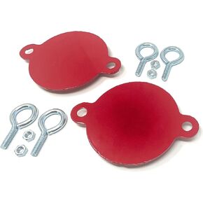 FDC Caps - Metal Fire Department Connection Caps - Red Breakable Fire Department Caps - 2 Pack