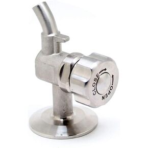 QiiMii 1.5'' SS304 Stainless Sampling Valve Beer Sampling Valve Clamp End