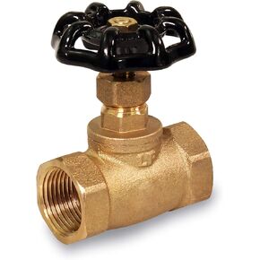 Midline Valve 95564 Short Globe Style Stop Valve, Lead-Free 3/4 in. FIP Connections, Brass in Kuwait