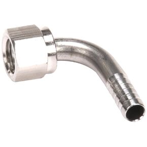7013 Stainless Steel Elbow, 1/4 Swivel Nut x 1/4 Barb