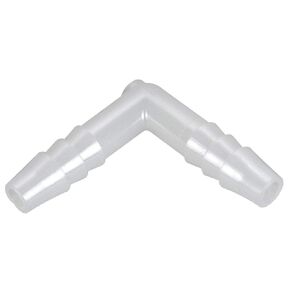 Parker Hannifin 365HB-8N Par-Barb Nylon Union Elbow Fitting, 90 Degree Angle, 1/2" Hose Barb x 1/2" Hose Barb, White