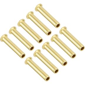 PATIKIL Brass Compression Insert for 3/8" Tube OD, 10 Pack Insert Tube Support Compression Fitting Assortment Kit for Water Oil Air Pipe