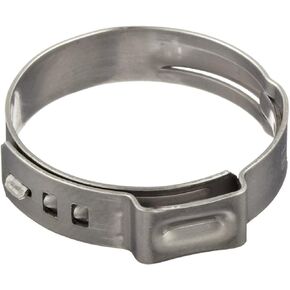 Oetiker Stepless Size 1" (25.6 mm) Ear Clamps, 100-Pack Single Ear Hose Clamps (100)