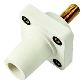 Marinco Power Products CLS40FRSB-B CLS 16 Series Panel Mount (400A/ 600V) 1.125" Threaded Stud; Female - White (B)