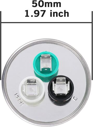 40/5 uF 40+5 MFD 370VAC or 440VAC Dual Run Start Round A/C Capacitor CBB65 CBB65B Air Conditioner Capacitors for AC Unit Fan Motor Start or Heat Pump or Condenser Straight Cool in Kuwait