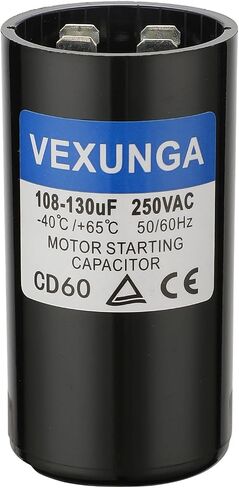 216-259 uF MFD 250 VAC 50/60 Hz Round Motor Start Capacitor CD60 Single Phase Capacitors for AC Motors Starting or Pool Pump or Well Pump in Saudi Arabia