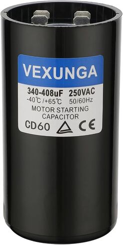 216-259 uF MFD 250 VAC 50/60 Hz Round Motor Start Capacitor CD60 Single Phase Capacitors for AC Motors Starting or Pool Pump or Well Pump in Saudi Arabia