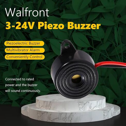 3-Pack DC 3V-24V Active Piezo Electric Buzzer Piezo Electronic Buzzer Alarm Active Buzzer Loud Continuous Sound with 100mm Sound Cable in Saudi Arabia