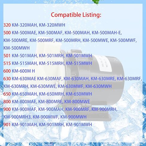 مجموعة محرك المضخة PA0613 متوافقة مع مضخة المياه لآلة صنع الثلج Hoshizaki لـ S-0613، 321444A01، 321444A02، 3A2638A03، HS-0176 in Kuwait