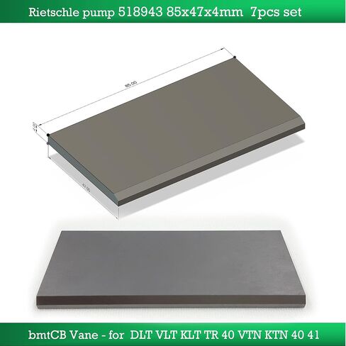 bmtCB Carbon Vane for Elmo Rietschle Pump DLT40 VLT40 KLT TR40DV TR41DV VTN40 VTN41 KTN40 KTN41 518943 (1 Set 7 pcs) in Saudi Arabia
