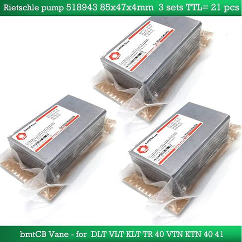 bmtCB Carbon Vane for Elmo Rietschle Pump DLT40 VLT40 KLT TR40DV TR41DV VTN40 VTN41 KTN40 KTN41 518943 (1 Set 7 pcs) in Saudi Arabia
