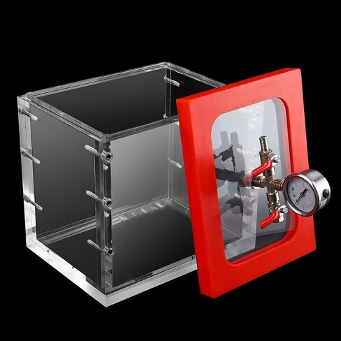 Acrylic Vacuum Chamber Acrylic Clear Perfect for Stabilizing Wood, Degassing Silicones, Epoxies (2 Gallon (Square)) in Kuwait