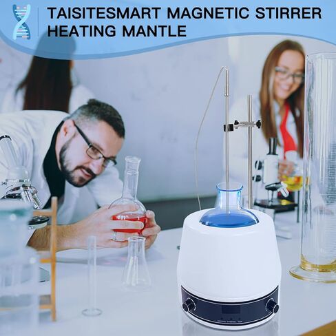 Heating Mantle 120V 500ML Adjustable Heating Mantle with Magnetic Stirring for Liquid Heating 250W 0-1600 RPM Lab Heater with Temperature Control in Kuwait