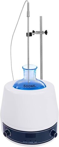 Heating Mantle 120V 500ML Adjustable Heating Mantle with Magnetic Stirring for Liquid Heating 250W 0-1600 RPM Lab Heater with Temperature Control in Kuwait