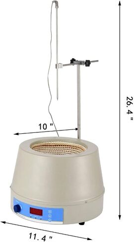 Vevor Heating Mantle 1000ml Magnetic Stirrer Heating Mantle 350W Heating Mantle Magnetic Stirrer 0-1600 RPM Lab Heating Mantle for Liquid Heating 1000ml : Home & Kitchen in Saudi Arabia