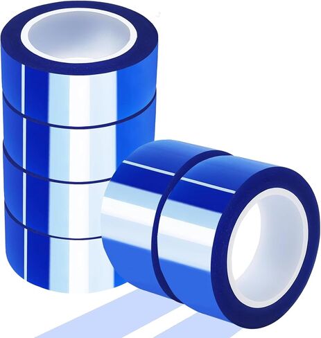 6 Rolls 20mm x16m(52ft) Blue Heat Resistant Tape，Heat Transfer Tape for Heat Sublimation Press Vinyl，and Fixing of Electronic Parts During Processing，No Residue in Kuwait