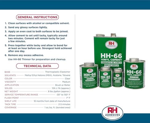 أسمنت الفينيل HH-66، 8 أونصة. يمكن - المواد اللاصقة RH in Saudi Arabia