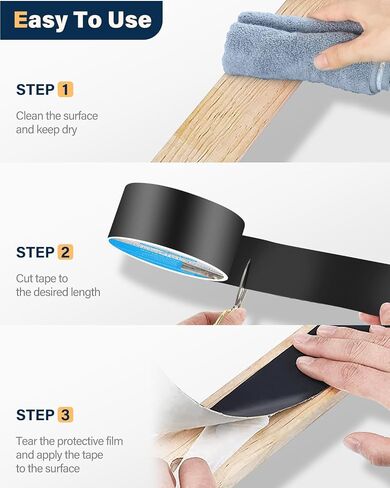 6 Pack Butyl Joist Tape, 4" x 50' Butyl Joist Tape for Decking, Weather Resistance Self-Adhesive Flashing Joist Tape, Waterproof Butyl Joist Tape for Protect Wood Joists and Beams in Saudi Arabia