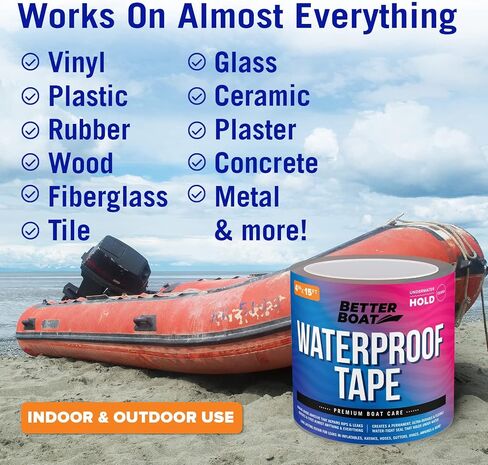 Clear Waterproof Tape for Leaks Thick Heavy Duty Water Proof Tape Sealing Marine Grade Outdoor Pools Gutter Underwater, Stop Leak Seal Tape Waterproof Repair Patch & Seal Sealant 15 Feet x 4 Inches in Saudi Arabia