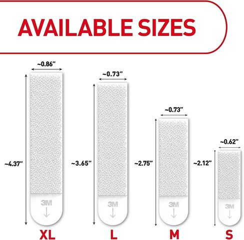 Command Picture Hanging Strips Variety Pack, Damage Free Hanging Picture Hangers, No Tools Wall for Living Spaces, White, 2 Medium Pairs, 6 Pairs and 8 Extra Large Pairs in Saudi Arabia