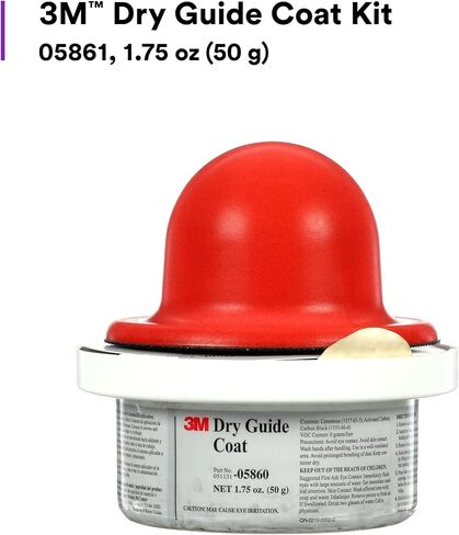 3M Dry Guide Coat Kit 05861, Carbon Black Powder, No Ripples, No Masking, 1.75 oz (50 g) in Saudi Arabia