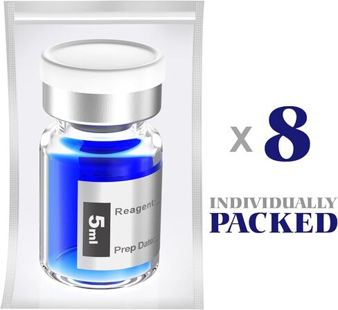 Empty Sterile Vial Sealed with Butyl Rubber Stopper and Flip Top Closure,Type 1 Borosilicate Glass Tubing,Individually Packed (3mL 8Pcs) in Kuwait