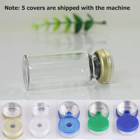 10 Pcs 10ml Glass Bottle,Sterile Transparent Vial,Seals Empty Vials, Lab Sample Vial, Empty Vials with Self Healing Injection Port,With Flip Off Aluminum Cap (9) B Package in Saudi Arabia