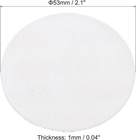 PATIKIL 45mm/1.8inch Foam Lid Liner, 200Pcs PS Foam Resistant Tamper Pressure Sensitive Seal for Bottle Cap Liners Seals, White Red in Kuwait