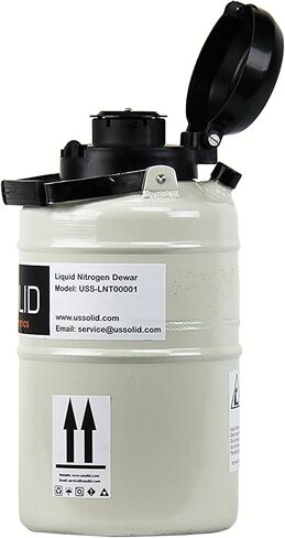 U.S.SOLID 3L Liquid Nitrogen Container LN2 Tank Cryogenic Dewar Semen Flask with Straps 6 Canisters Carry Bag in Saudi Arabia