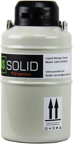 U.S.SOLID 3L Liquid Nitrogen Container LN2 Tank Cryogenic Dewar Semen Flask with Straps 6 Canisters Carry Bag in Saudi Arabia