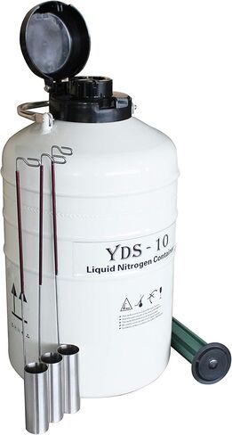 HFS(R) حاوية مبردة من سبائك الألومنيوم خزان Ln2 السائل للنيتروجين مع 6 علب حقيبة حمل/غطاء حماية (3 لتر) in Kuwait