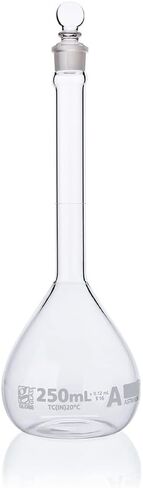 Volumetric Flask, Globe Glass, 1000mL, Class A, to Contain (TC), 3.3 Borosilicate Glass, ASTM E288, 1/Box in Kuwait