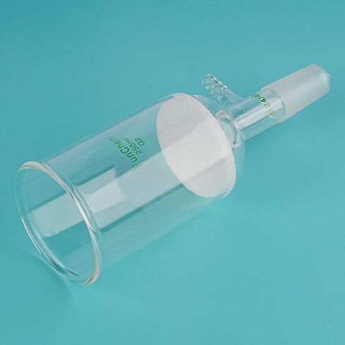 Buchner Filtering Funnel with Medium Frit (G2), I.D. 76 mm, 80 mm Depth, with 24/40 Standard Taper Inner Joint and Vacuum Serrated Tubulation, 250 mL in Saudi Arabia
