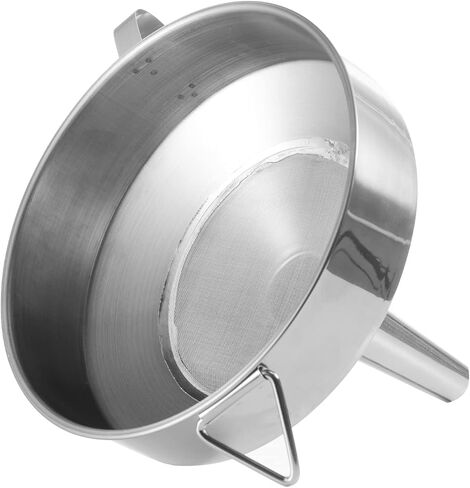 7 inch Stainless Steel Funnel with 120 Mesh Welded Filter Screen for Transferring Liquid, Oil, Powder, Resin in Saudi Arabia