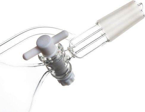 قمع فصل مخروطي الشكل من زجاج البورسليكات من Autoark سعة 250 مل مع وصلة 24/40 ومحبس PTFE، AIS-001 in Kuwait