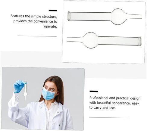 5 قطع من معدات التجربة، أنابيب تجفيف زجاجية لتعليم أنبوب تجفيف زجاج البورسليكات، أنبوب تجفيف هواء الكيمياء، أنابيب تجفيف زجاجية أحادية الكرة، أنبوب تجفيف زجاجي in Kuwait