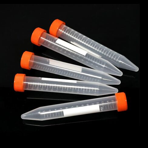 20 قطعة من Honbay 20 قطعة 15 مل من أنابيب الطرد المركزي البلاستيكية المخروطية مع غطاء لولبي وحاوية قارورة مجمدة للتخرج، حاويات تخزين العينات، زجاجة بذور أنبوب EP (برتقالي) in Saudi Arabia