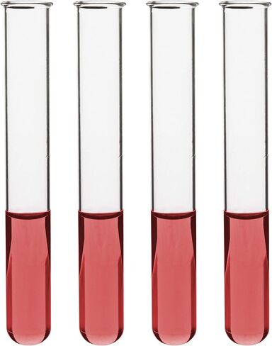 أنابيب اختبار EISCO 48PK، 15 مل - زجاج البورسليكات 3.3 - جدران سميكة 1.2 مم، حافة مطرزة - متانة فائقة للحرارة والكيميائية - طول 5.25 بوصة، قطر 0.6 بوصة in Saudi Arabia