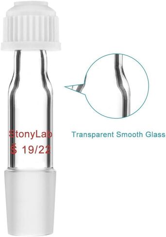 StonyLab Thermometer Inlet Adapter with 24/40 Inner Joint, 80mm Height, for Distillation Apparatus in Saudi Arabia