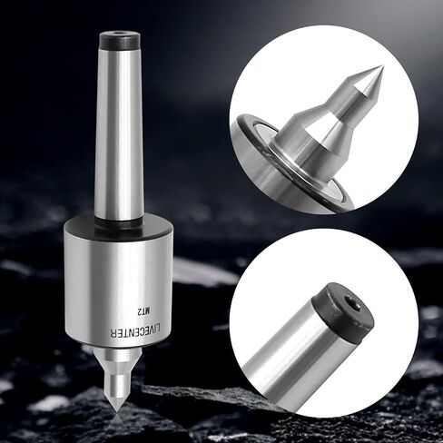 MT2 Live Center 2MT 60 Degree Morse Taper 2 Live Center 220 LB Load Capacity Precision 0.000197'' CNC Long Spindle Lathe Tool in Saudi Arabia
